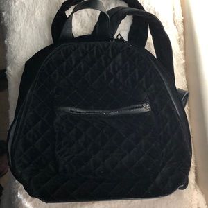 Olivia Miller black suade backpack